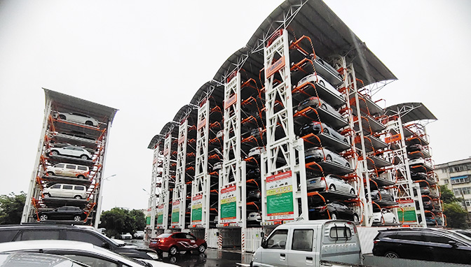 Vertical circulation intelligent three-dimensional parking lot project of Lixin County Hospital of Traditional Chinese Medicine