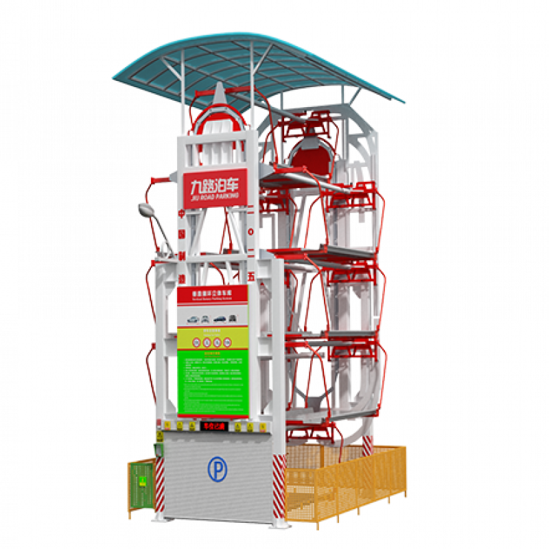 Vertical loop three-dimensional garage